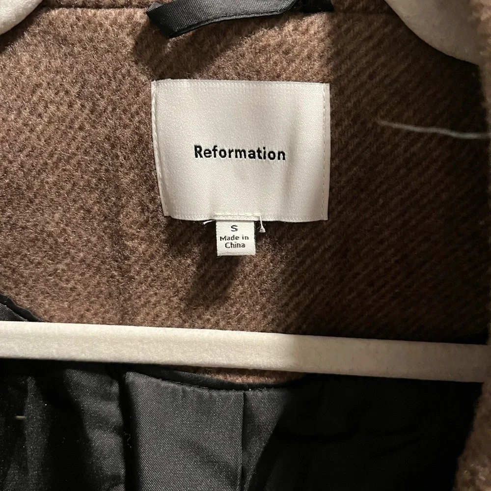 Reformation Lucas Coat Brown - Size S - Picture 6 of 7